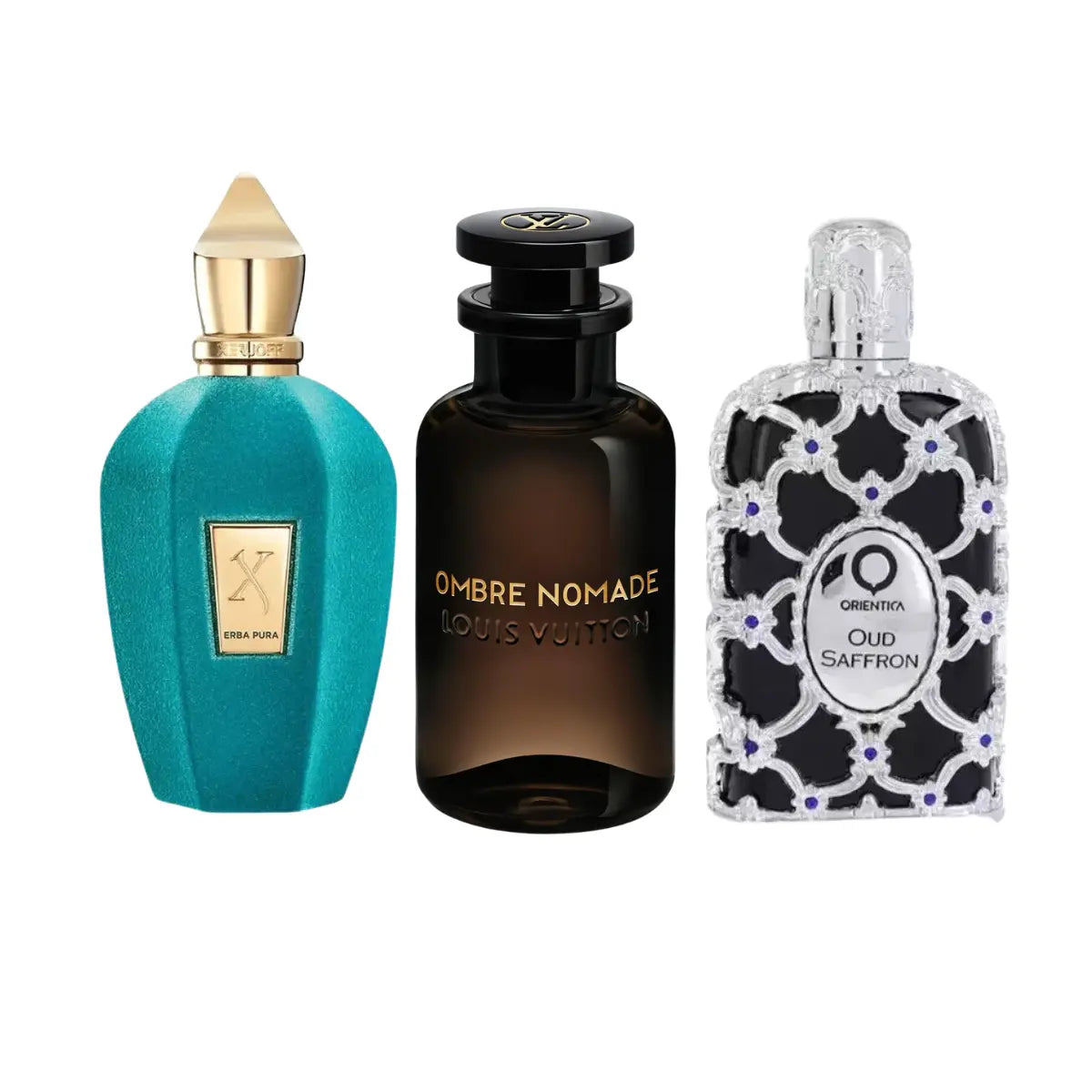 Kit 3 Perfumes Ombre Nomad, Erba Pura, Oud Saffron