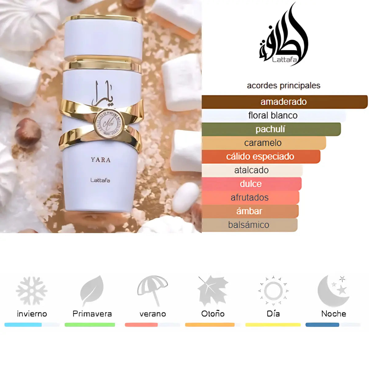 Kit 4 Perfumes Asad, Yara, Yara Tous, Yara Moi 100ml