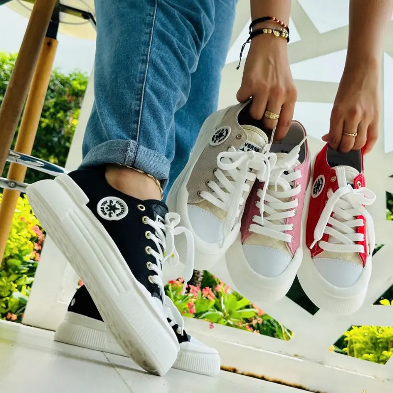 Zapato C. Star Suela Alta Dama Casuales