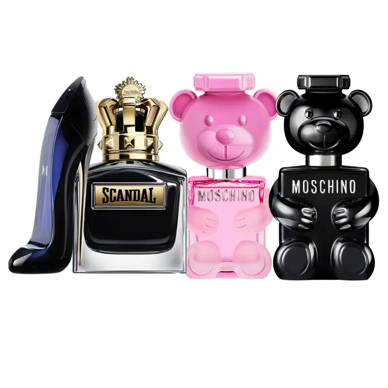 Kit 4 Perfumes Toy Boy, Scandal Man, Toy 2 Bubble Gum, Good Girl