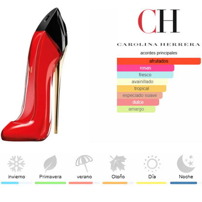 Kit 4 Perfumes Good Girl, Good Girl Very, 212 Vip Rose, 212 Sexy