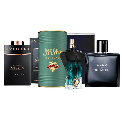 Kit 3 Perfumes Man in Black, Le Beau Le Parfum, Bleu 100ml