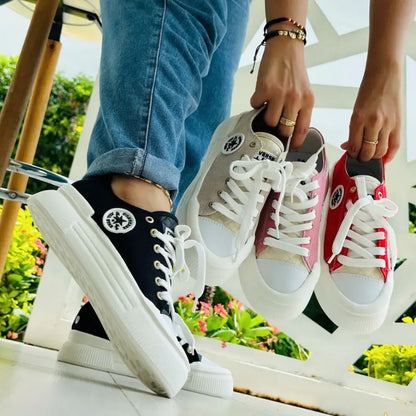 Zapato C. Star Suela Alta Dama Casuales